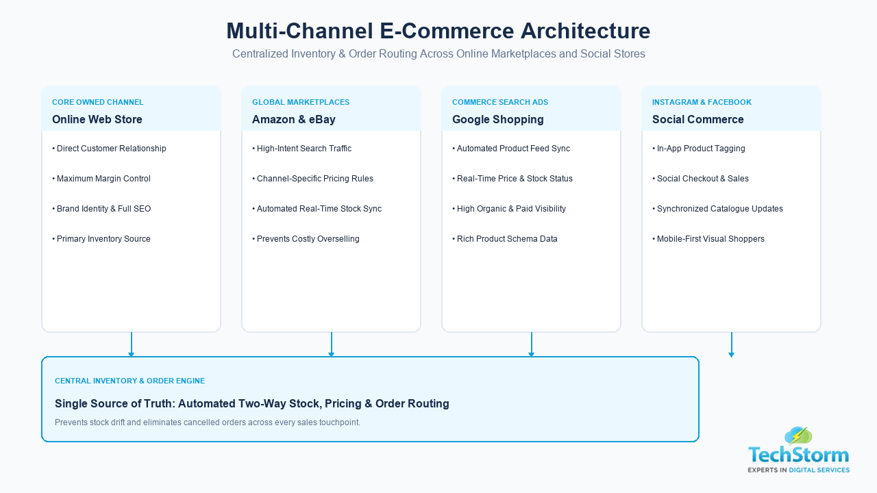 Multi-Channel E-Commerce Architecture - TechStorm